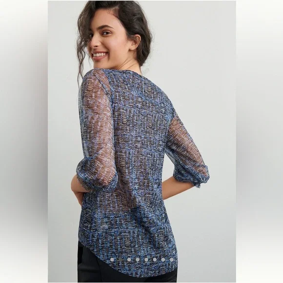 Anthropologie Gretchen Smocked Tunic - Picture 2 of 8